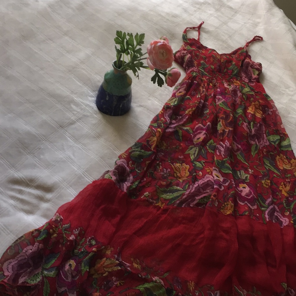 silk blend dress